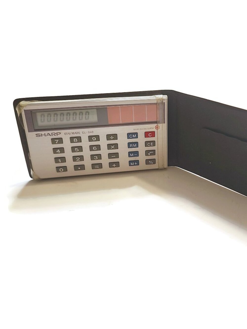 Vintage Sharp ELSI MATE EL-848 Solar Cell Calculator Pocket Sized Travel WORKS